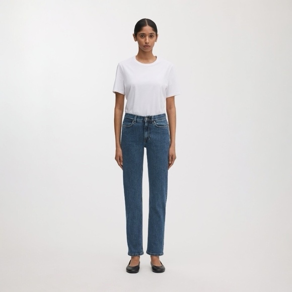 ASKET Organic Cotton The Standard Jeans Curvier in Stone Wash Size 32/27** - Picture 1 of 8
